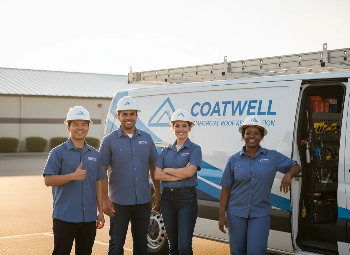 Commercial roof coating company in Dows, IA